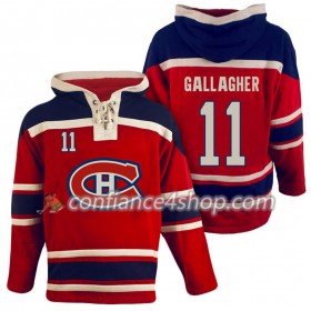 Adidas Maillot de Hockey Montreal Canadiens Brendan Gallagher 11 Rouge Sawyer Chandails à capuchon - Homme